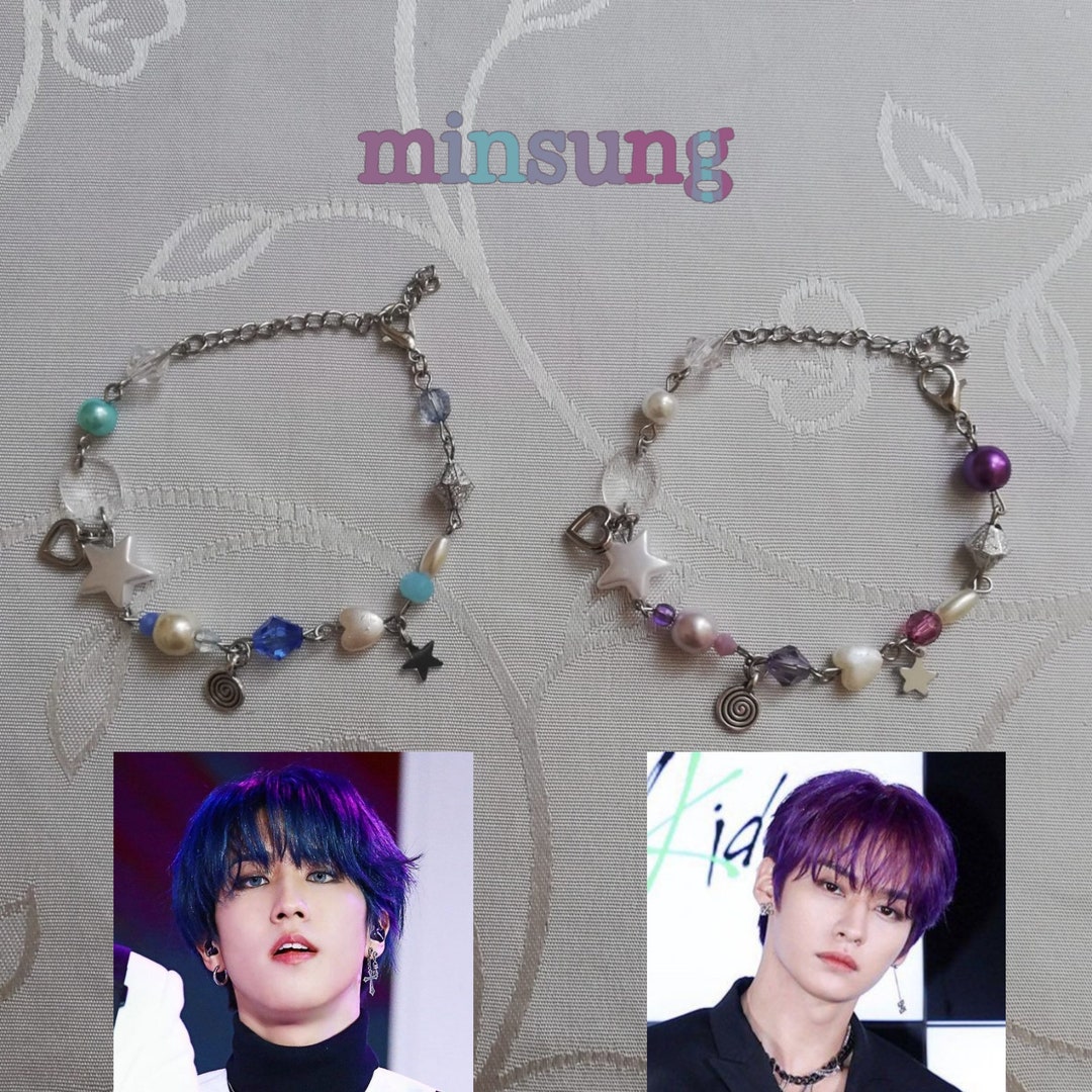 Minsung Couple Bracelets, Stray Kids Merch, Han Jisung