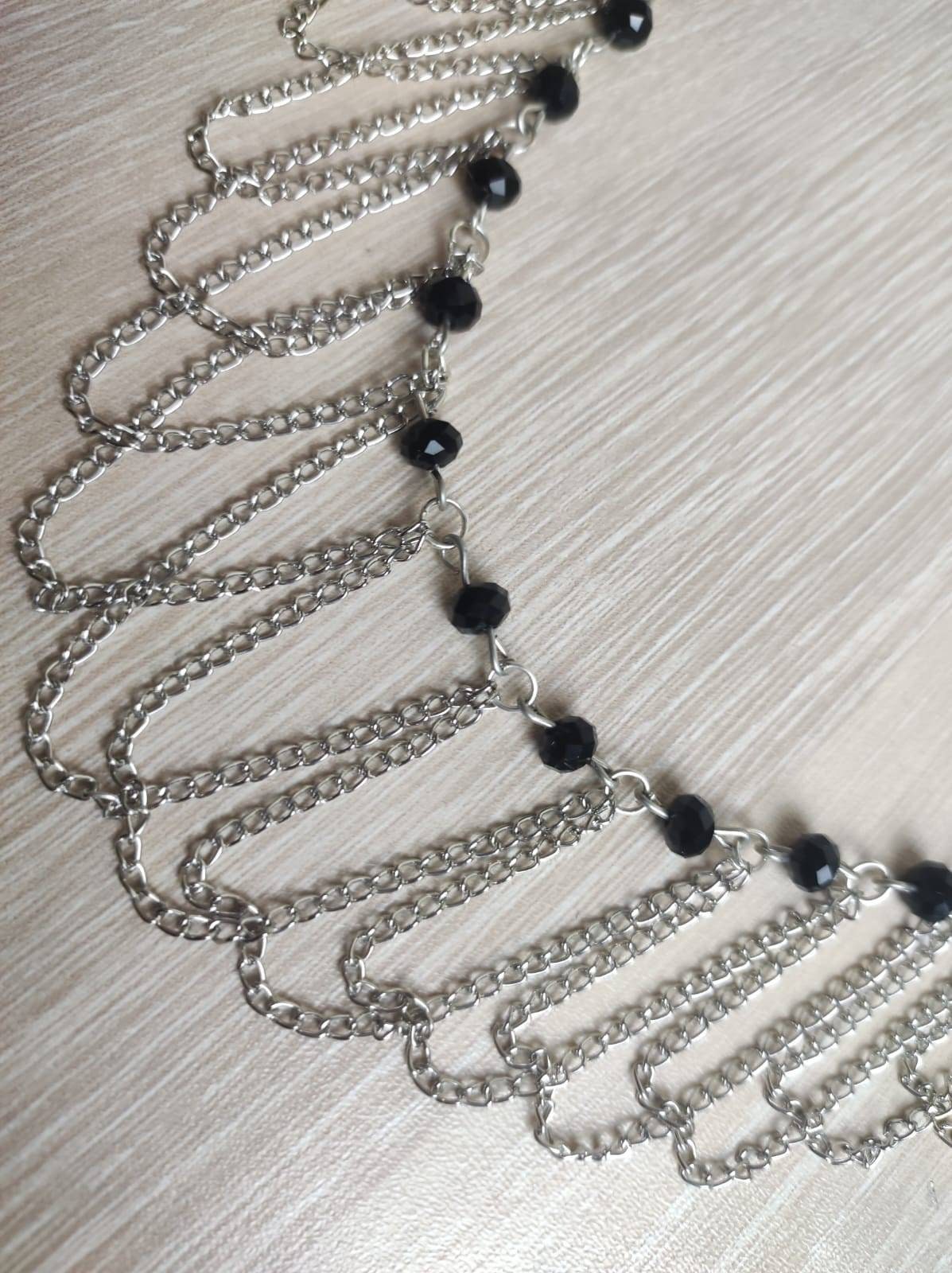 Collana girocollo in pizzo nero da donna Vintage di moda collana