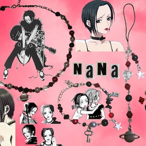 Nana inspired phone charm, necklace, keychain, bracelet set