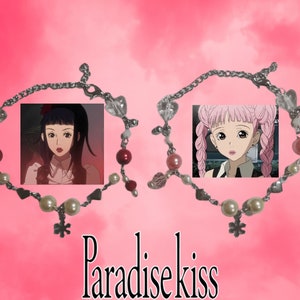 Paradise kiss inspired bracelets, Yukari and Miwako bracelets, Paradise kiss anime