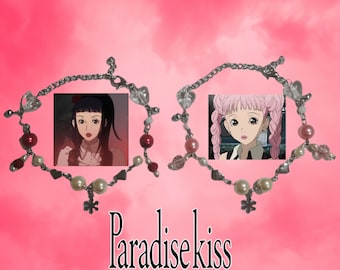 Paradise kiss inspired bracelets, Yukari and Miwako bracelets, Paradise kiss anime