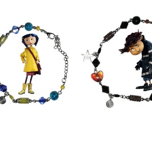 Bracelets assortis Coraline et Wybie, bracelets de couple, cadeaux de couple