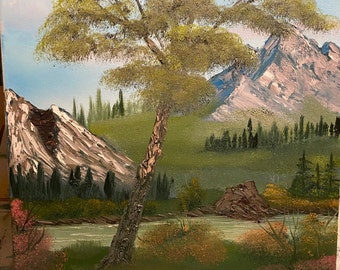 Mountain Valley- Landscape oil painting