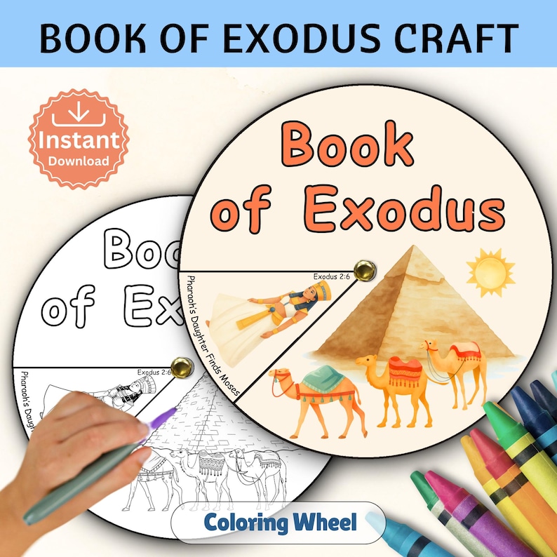 Book of Exodus Bible Craft for Kids | the Exodus Sunday School Activity ...