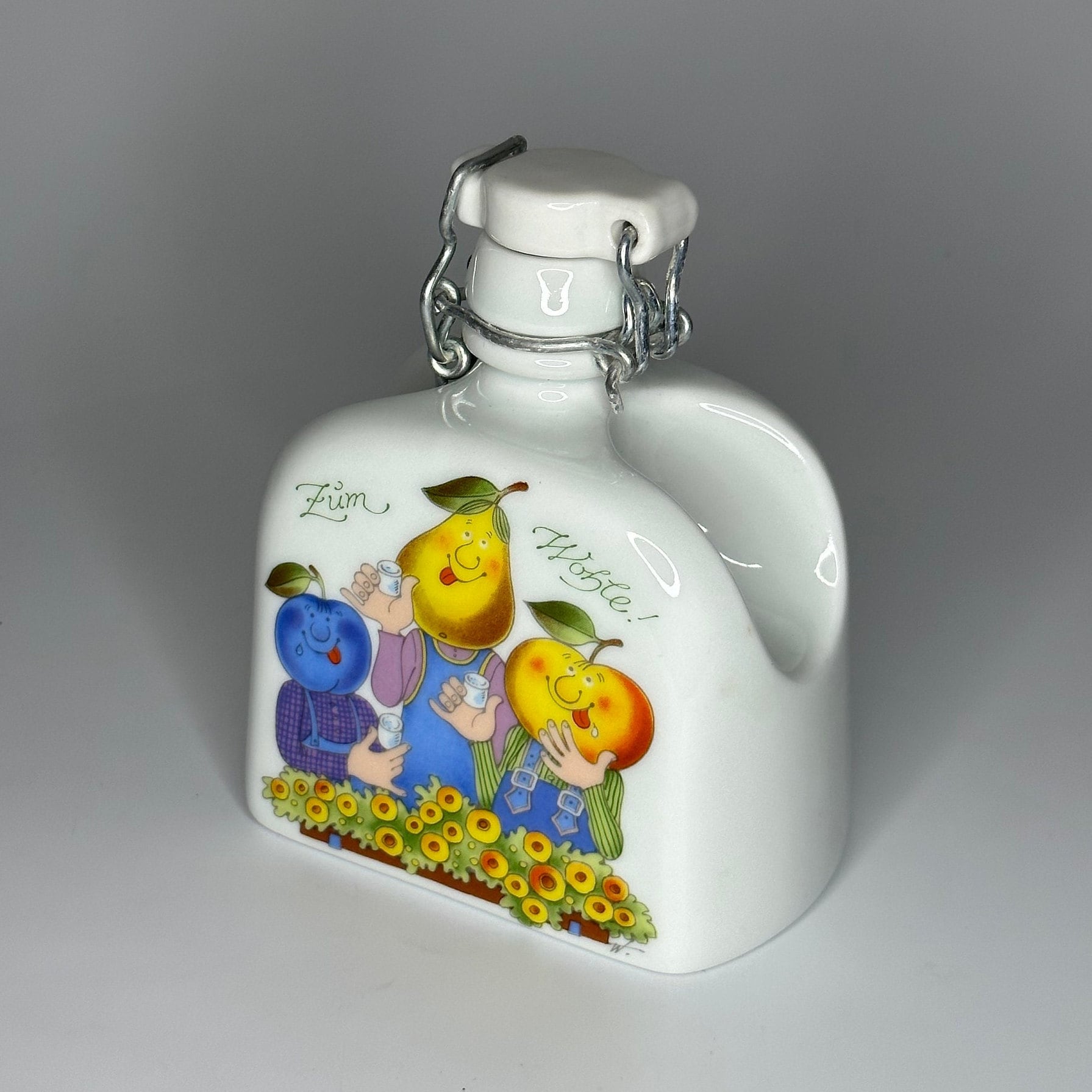 West Germany Funny Design Vintage Ceramic Flask Decanter - Etsy