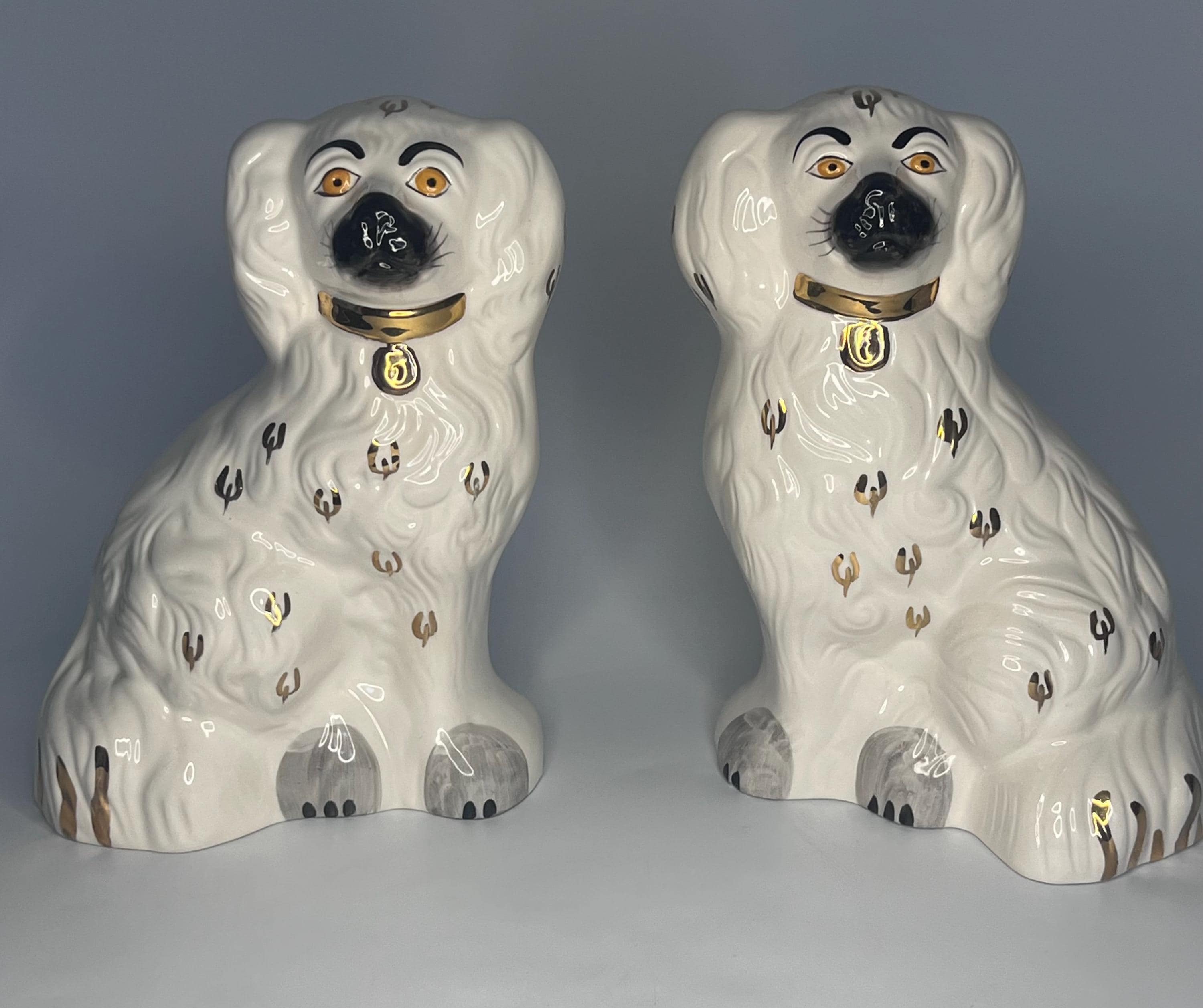 英国Beswick ベスウィック スタッフォードシャードッグ ペア 1378-6 英国Beswick ベスウィック スタッフォードシャードッグ ペア 1378-6