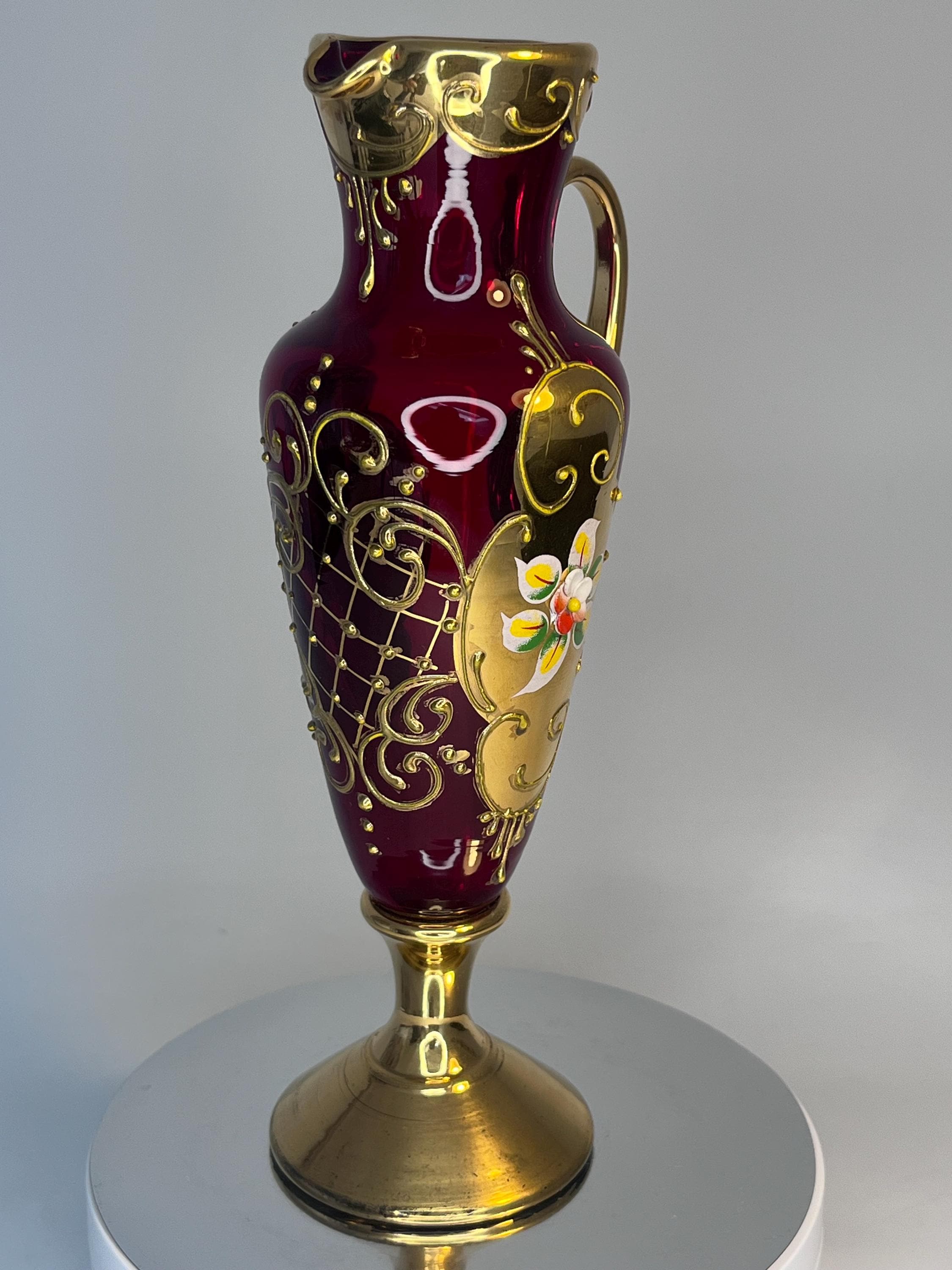 24 K Gold Murano Vase - Etsy
