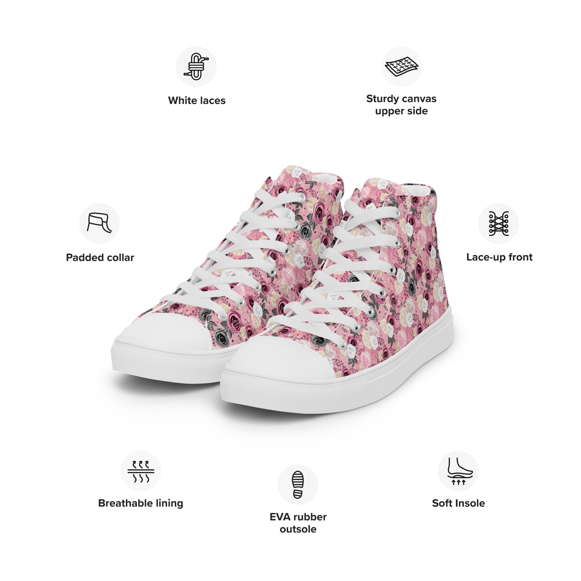 pink nike shoes with flowers