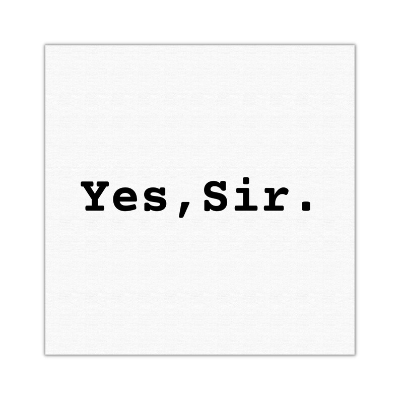 4X Yes Sir Temporary Tattoos Black Kinky Adult Temporary Etsy