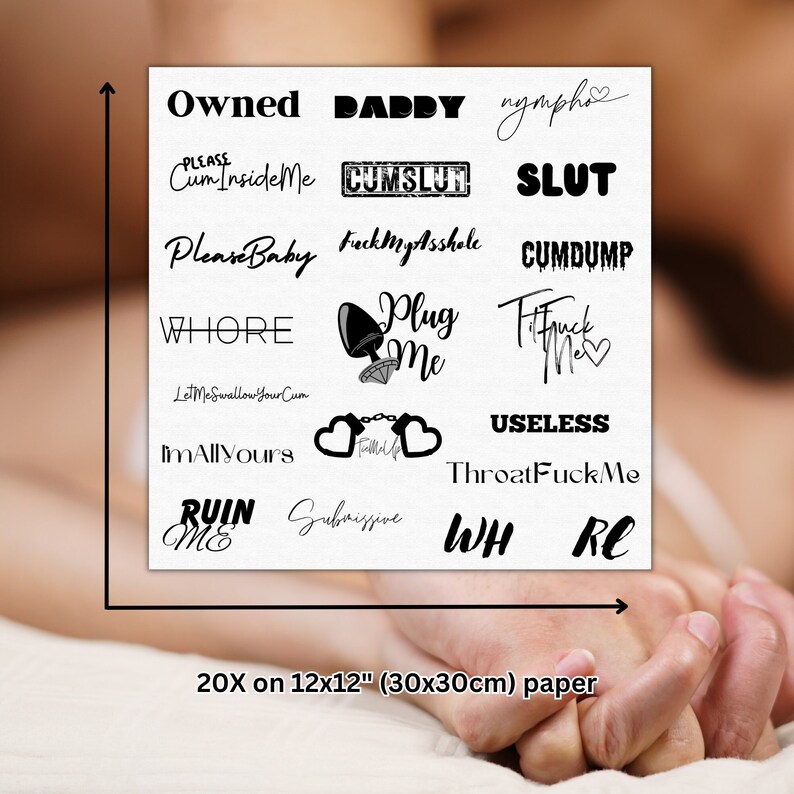 20 Temporary Tattoos Gift for Her/him, Perfect for Experimenting Etsy