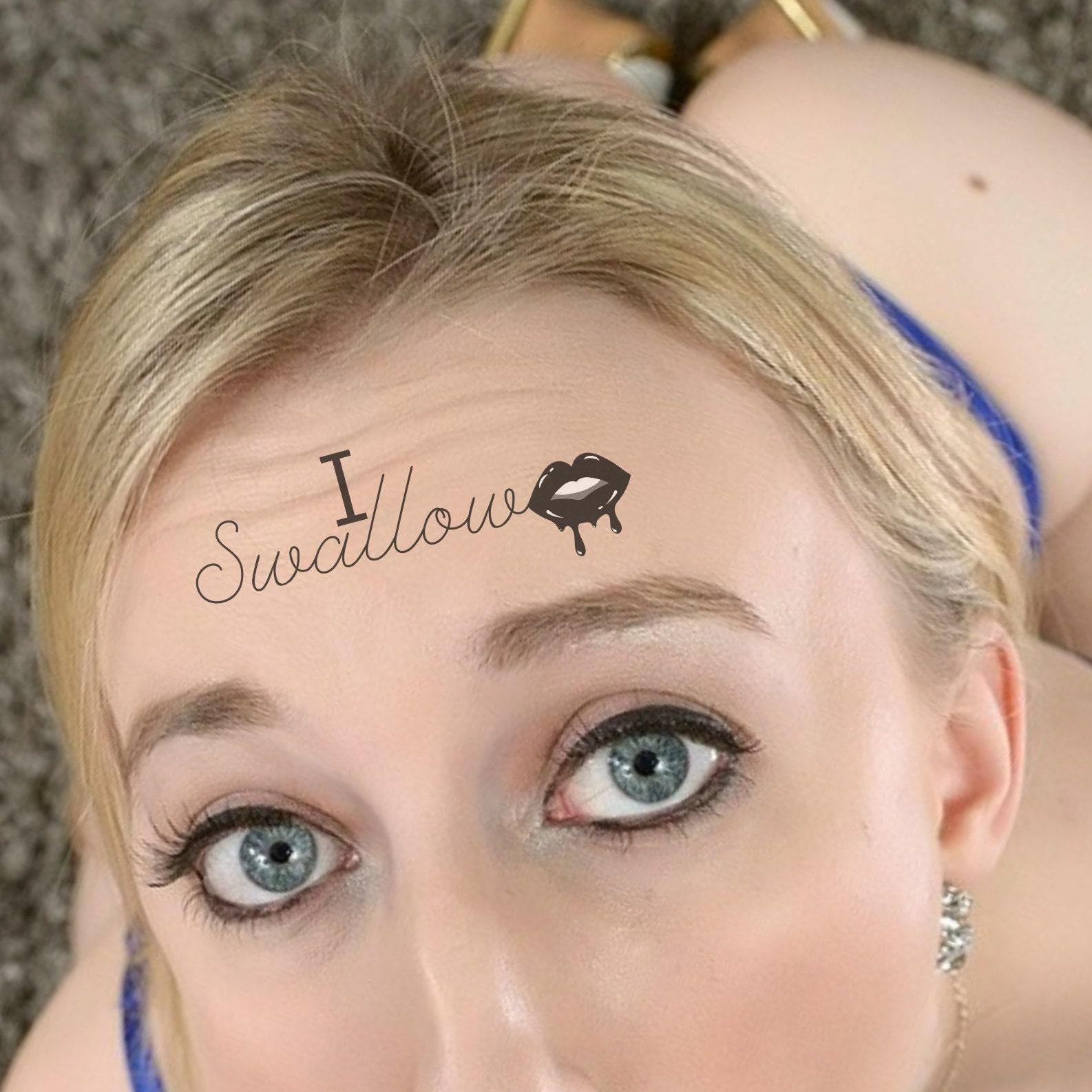 4X I Swallow Temporary Tattoos