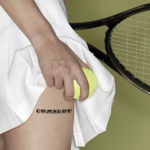 Cumslut Tattoos (Set of 4) Gift for Her/Him