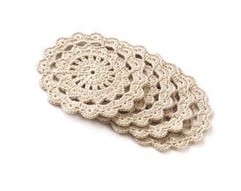 Patrón de crochet para posavasos redondos