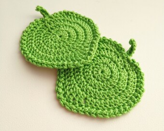 Patrón de posavasos de hojas de crochet (Descargar PDF)
