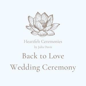 Wedding & Elopement Ceremony Script