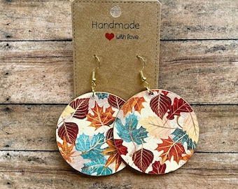Fall Earrings, Fall Leaves, Fall Leaf Earrings, Autumn Earrings, Fall Earrings Dangle, Autumn Dangle Earrings, Autumn Leaf Earrings