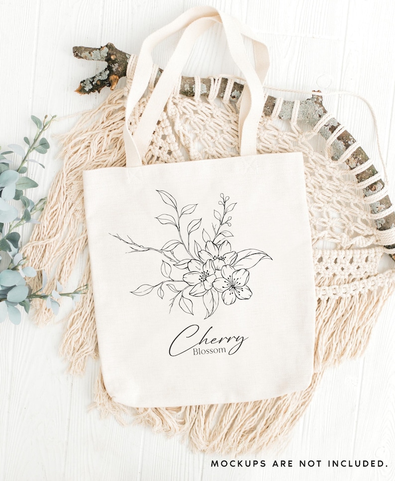 Cherry Blossom Line Art SVG, Floral SVG Bundle, Botanical Hand Drawn Illustration Clipart, Cherry Wreath Designs, Commercial Use image 9