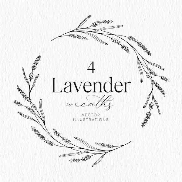 Lavender Wreath - Etsy