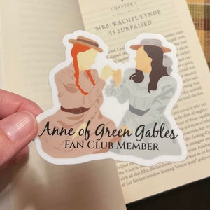 Anne of Green Gables sticker, Anne and Diana, Anne Shirley water bottle sticker