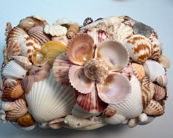 Vintage shell restored jewelry box