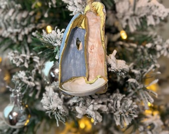 Coastal nativity ornament