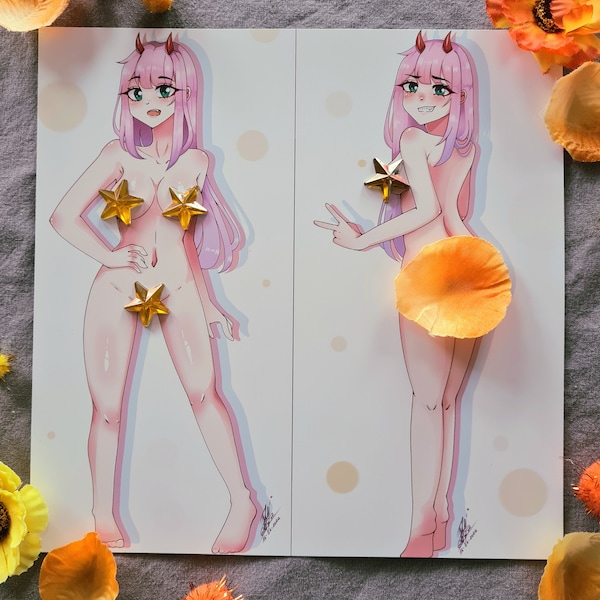 Naughty Zero Two Print/Poster by Fyly (darling in the franxx)
