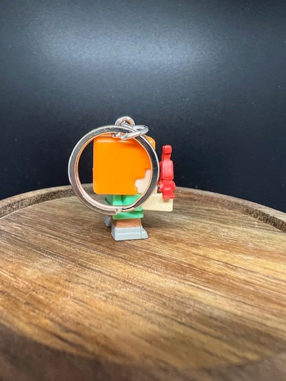 Minecraft Alex With Parrot Keychain - Etsy