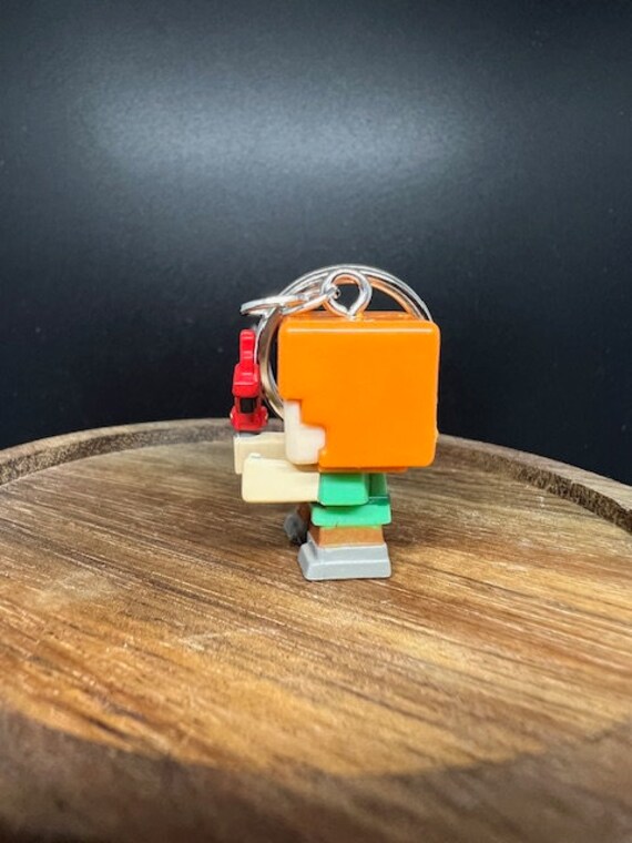 Minecraft Alex With Parrot Keychain - Etsy