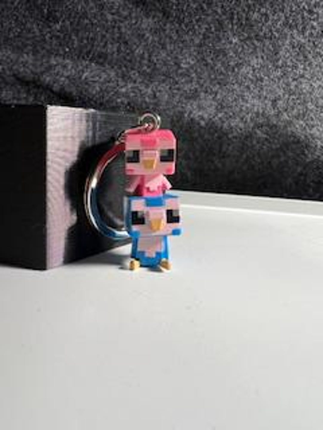 Minecraft Bird Keychain - Etsy