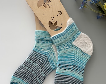 Wool socks kids Knit baby socks Size kids 33-35(US2-4) Wool socks baby Kids socks Toddler socks Hand knit socks Boys socks Baby girls socks