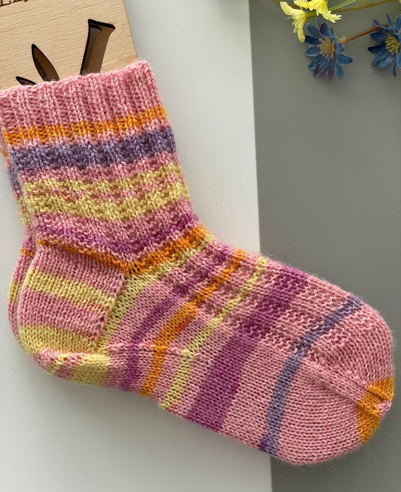 Wool Socks Kids Knit Baby Socks Size Kids 3031us1213wool Etsy