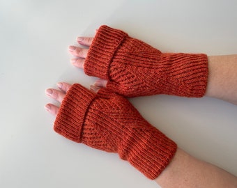 Fingerless gloves womens Hand knitted gloves Arm warmers womens Ladies gloves Hand warmers Warm gloves Women fingerless mittens Wool mittens