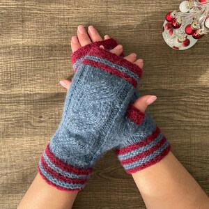Alpaka Pulswärmer: Gestrickte Pulswärmer, Handstulpen