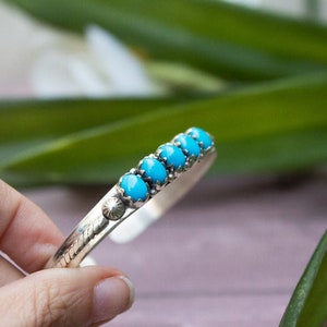 Genuine Designer Sterling Silver 925 Ladies Turquoise Bracelet Bangle Gemstone image 4