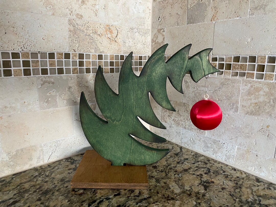Sapin de Noël penché / centre de table Etsy France