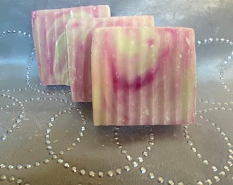 Pink Swirl, Hand Made, 5 oil blend soap with Equinox fragrance!