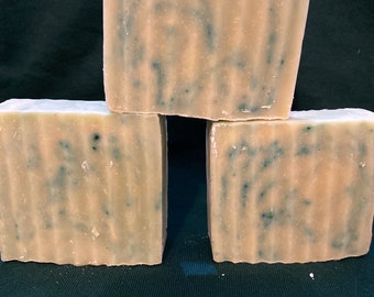 Coconut Lime Soap, with Sea Green swirl! Handmade, five oil blend!