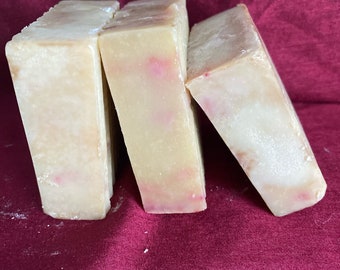 Red Strawberry Soap! Handmade, five oil blend!