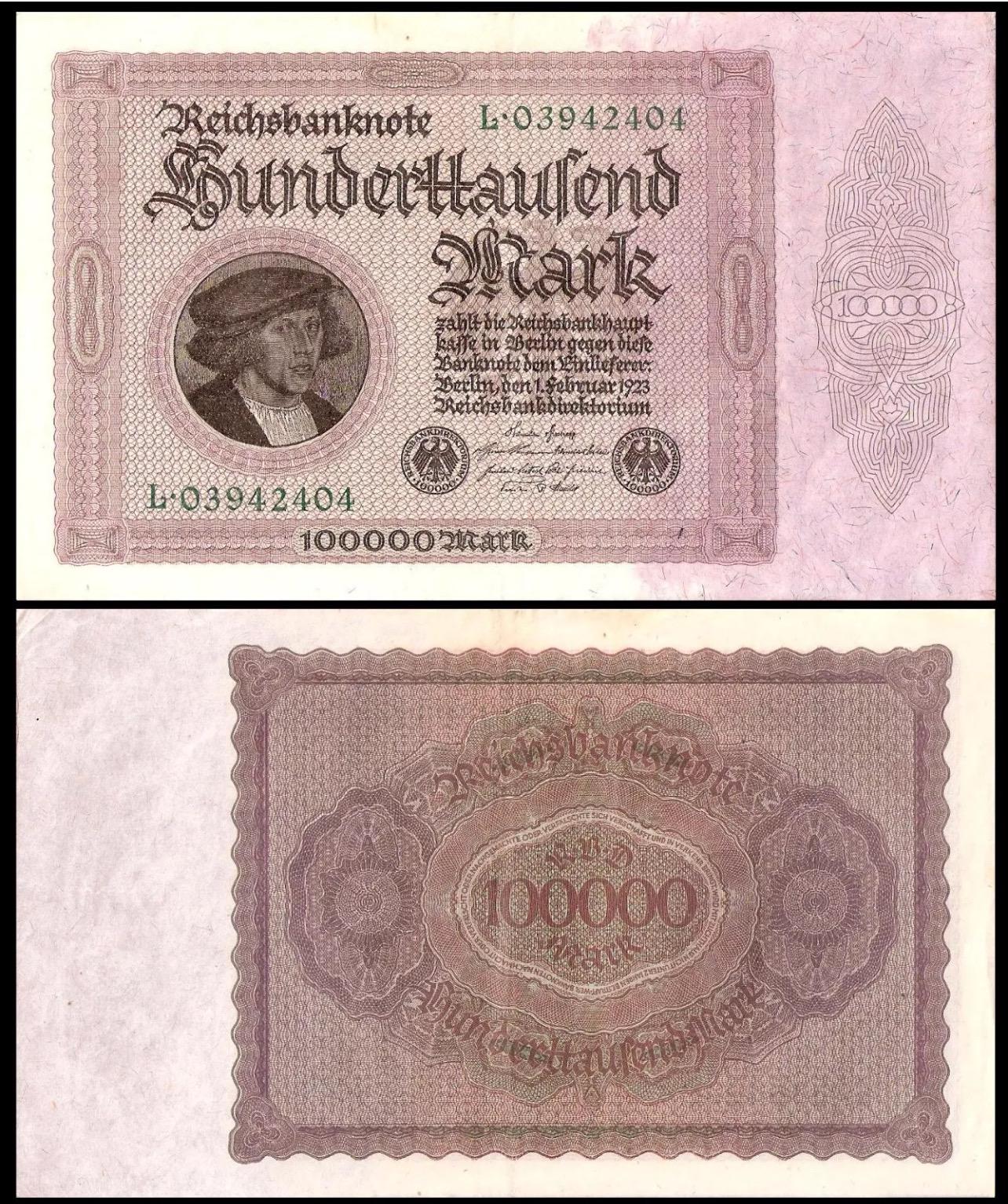希少な1922～1923年ドイツマルク紙幣：ヴィンテージコレクターズセット
