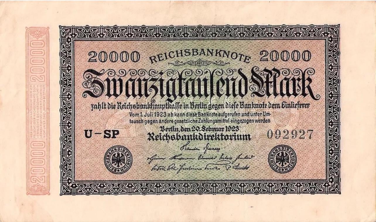 1923年 ドイツマルク紙幣 希少な1922～1923年ドイツマルク紙幣：ヴィンテージコレクターズセット