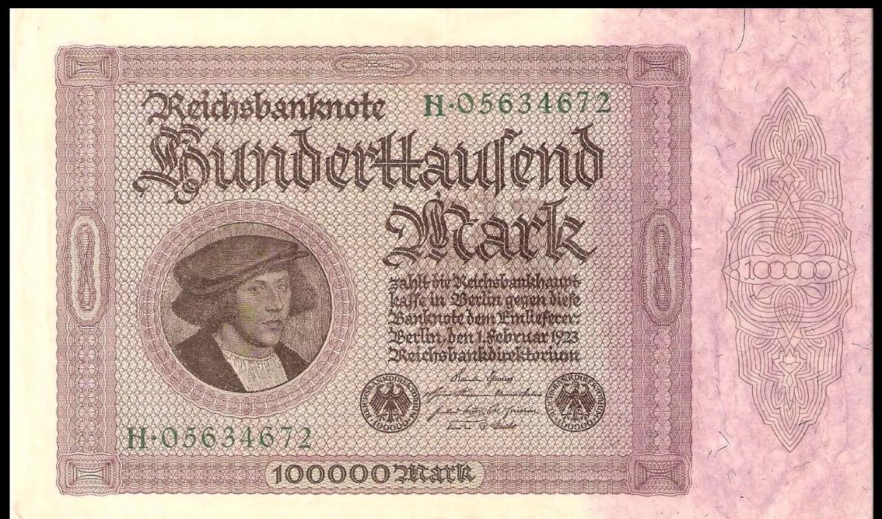 希少な1922～1923年ドイツマルク紙幣：ヴィンテージコレクターズセット