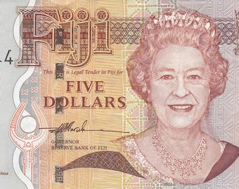 Fiji 5 Dollars - P110a - 2007 - Queen Elizabeth II -  CC 971344