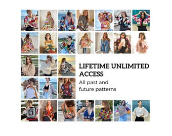 Lifetime Unlimited Shop Access - all past and future Crochet Patterns from TScrochetdesign