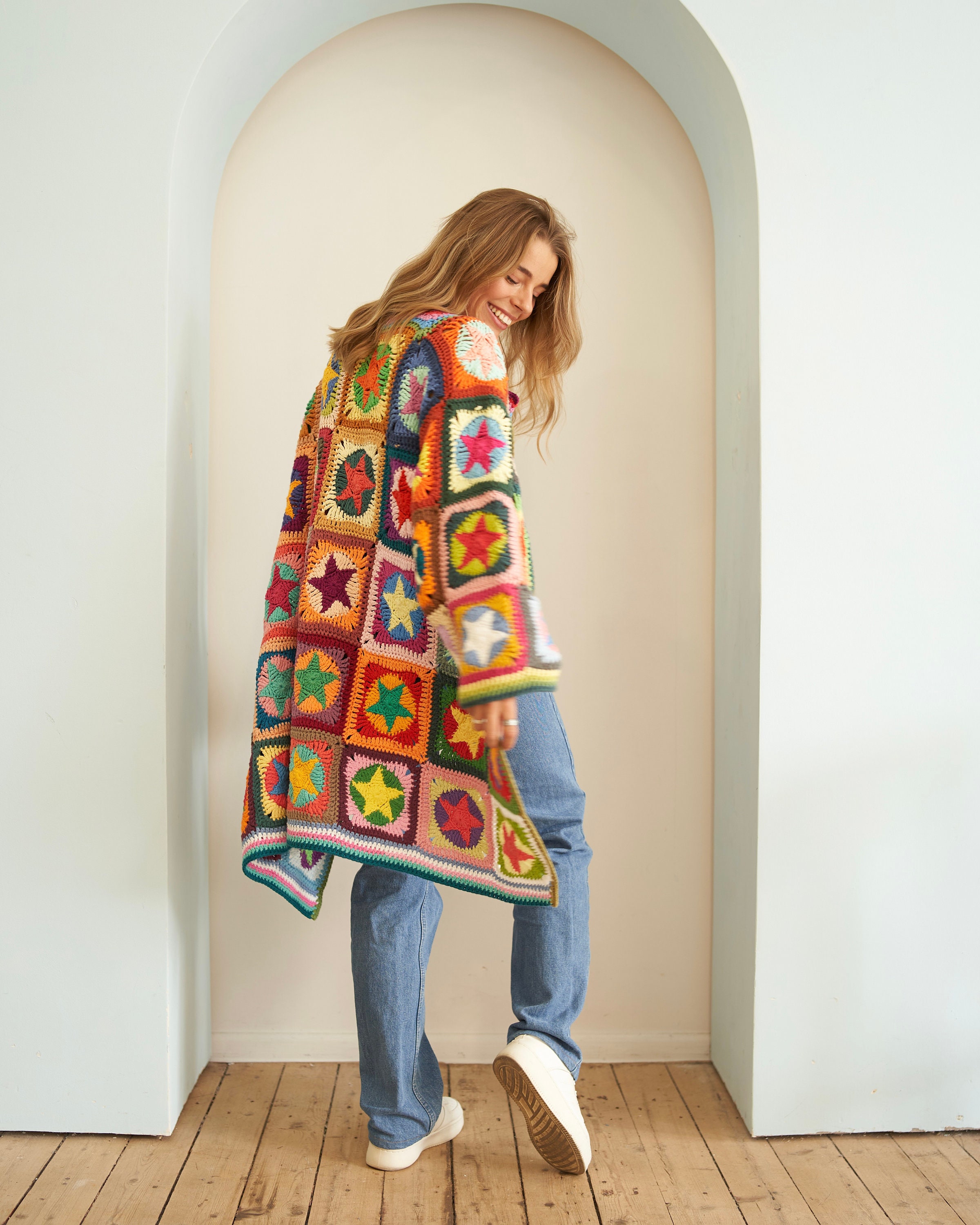 18 Star Granny Square Crochet Pattern: Unleash Your Inner Artisan Today! 14 Crochet pattern Crochet Star granny square cardigan