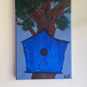Blue Birdhouse