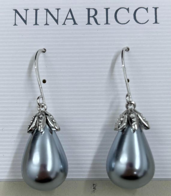 Clips D'oreilles Vintage Nina Ricci - Bijou De Créateur, Occasion