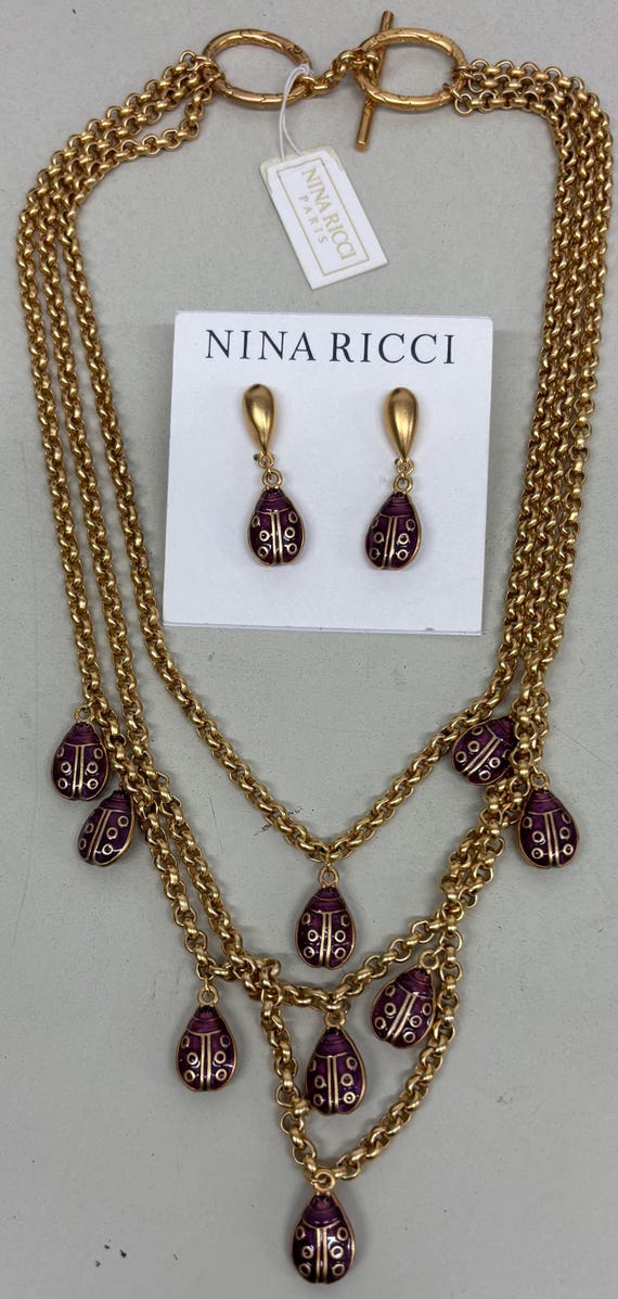 1円 超美品 ニナ リッチ イヤリング ネックレス 計9点セット BP052 ニナリッチ（イヤリング｜レディースジュエリー