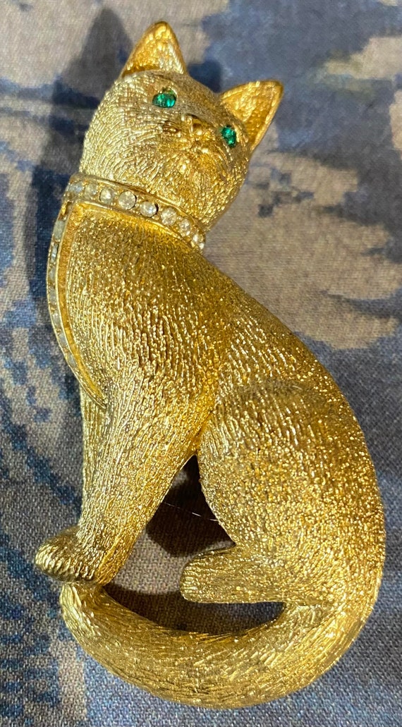 Swarovski cat deals brooch