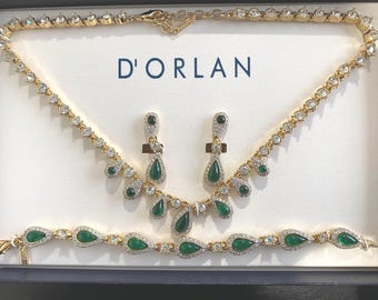 D'ORLAN ドーラン　ネックレス&イヤリングセット Dorlan