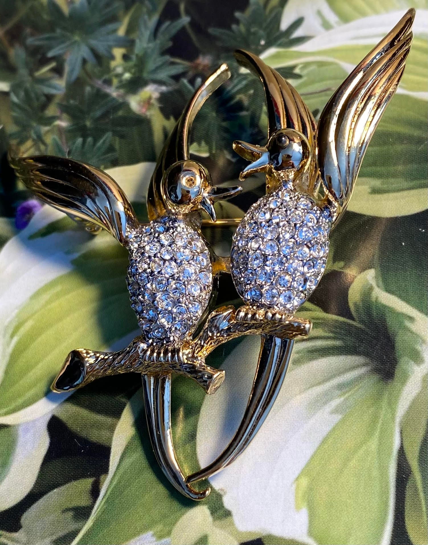 Swarovski Lovebirds - Etsy
